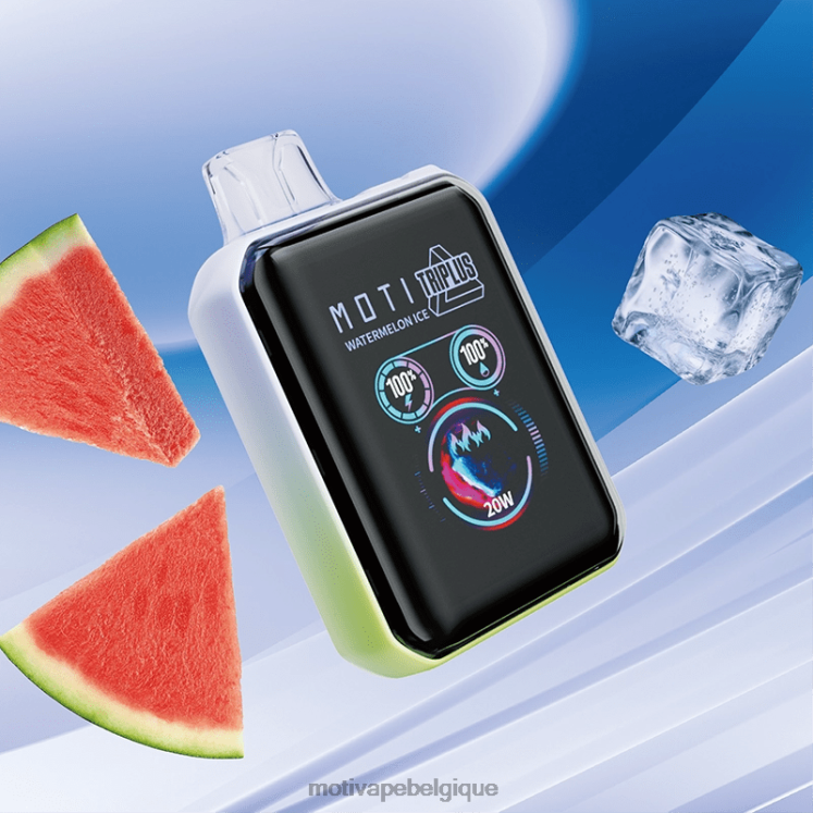 MOTI Vape Amazon DNJ0H10 | MOTI Triplus Vape jetable 20k (5%, 20000 bouffées) glace à la pastèque