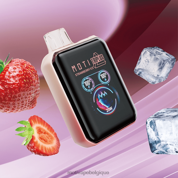 MOTI Vape For Sale DNJ0H9 | MOTI Triplus Vape jetable 20k (5%, 20000 bouffées) glace à la fraise