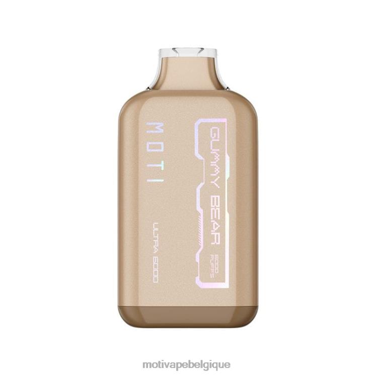MOTI Belgique DNJ0H33 | MOTI Ultra vape jetable (5%, 6000 bouffées) ours gommeux