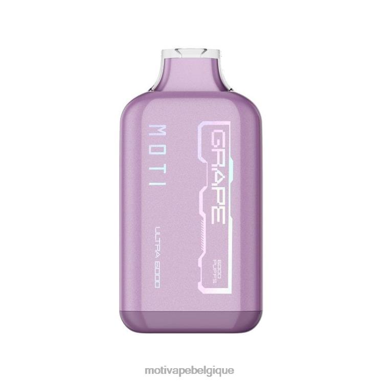 MOTI Vape Amazon DNJ0H30 | MOTI Ultra vape jetable (5%, 6000 bouffées) raisin
