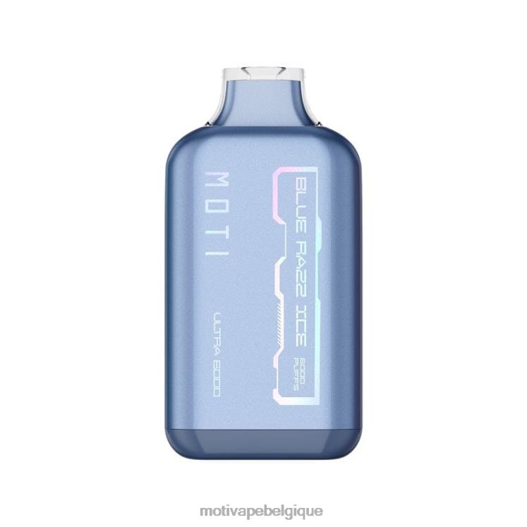MOTI Vape Pop Belgique DNJ0H27 | MOTI Ultra vape jetable (5%, 6000 bouffées) glace bleue